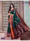 Peacock Green Subhvastra Patola Vol 1 Printed Festival Wear Patola Silk Saree 5101